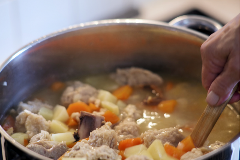 rognbollesuppe Foto Reni Wright