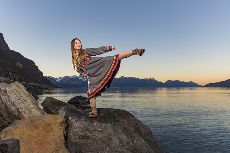 Sajane Olsen i Lyngenkofte. Foto: Ørjan Bertelsen.