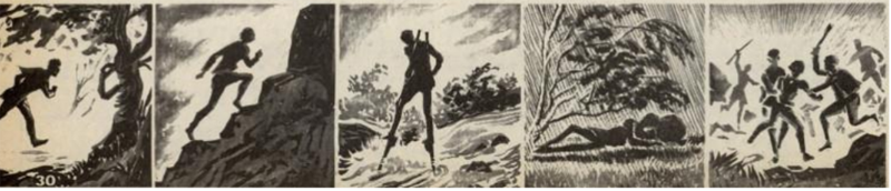 Illustrasjon til artikkelen Løperfenomenter fra Norge – Mensen Ernst, Vi menn 1973.