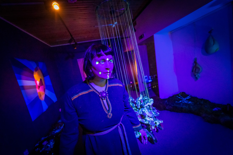 Utstilling en usunget sang. Foto: Ørjan Marakatt Bertelsen